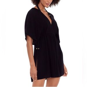LAUREN BY RALPH LAUREN BLACK COVER UP DRESS SIZE SMALL